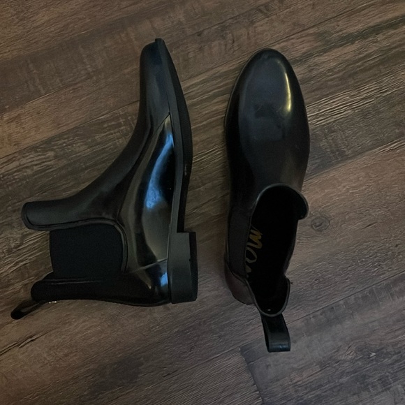 Sam Edelman Black Rain Boots Size 11 - Picture 1 of 6